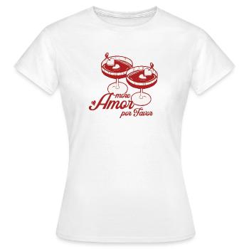Heart-Martini-Design - Frauen T-Shirt - Weiß - Vorne - AI Model Female 172 dark (172cm)