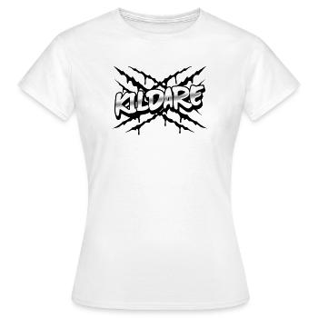 Comté de Kildare, Irlande - T-shirt Femme - blanc - Devant - AI Model Female 172 dark (172cm)