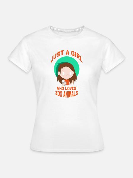Zoo Tiere Tierpark Mädchen Frau - Frauen T-Shirt - Weiß