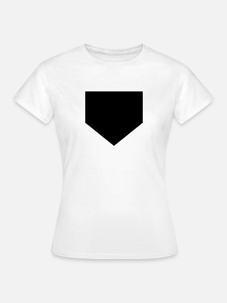 Baseball-Homeplate - Frauen T-Shirt - Weiß
