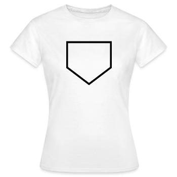 Marbre de baseball - T-shirt Femme - blanc - Devant - AI Model Female 172 dark (172cm)