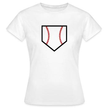 Marbre de baseball - T-shirt Femme - blanc - Devant - AI Model Female 172 dark (172cm)