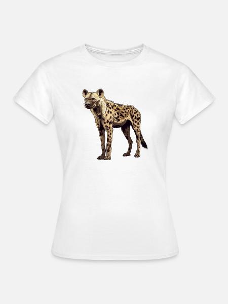 Hyäne - Frauen T-Shirt - Weiß