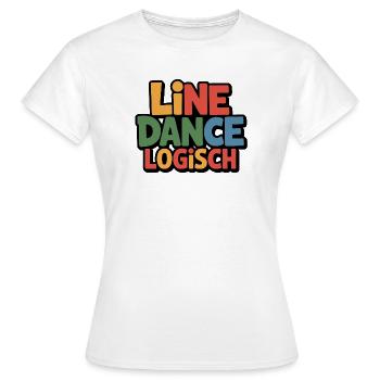 Logique de la danse en ligne - T-shirt Femme - blanc - Devant - AI Model Female 172 dark (172cm)