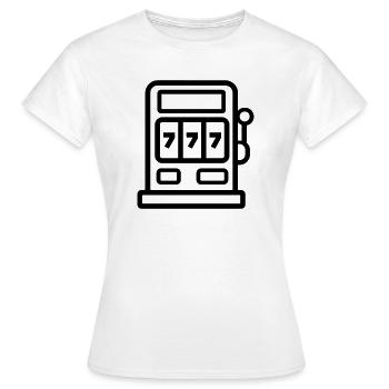 Casino - T-shirt Femme - blanc - Devant - AI Model Female 172 dark (172cm)