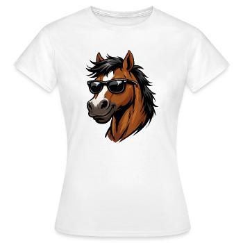 Stud with sunglasses vector swag - Women's T-Shirt - white - Front - AI Model Female 172 dark (172cm)