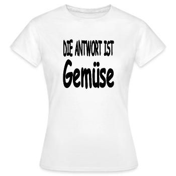 Vegetable - Women's T-Shirt - white - Front - AI Model Female 172 dark (172cm)