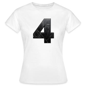 Vierer Metallkratzer Textur - Frauen T-Shirt - Weiß - Vorne - AI Model Female 172 dark (172cm)