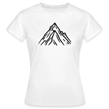 Berge Symbol Felsen - Frauen T-Shirt - Weiß - Vorne - AI Model Female 172 dark (172cm)