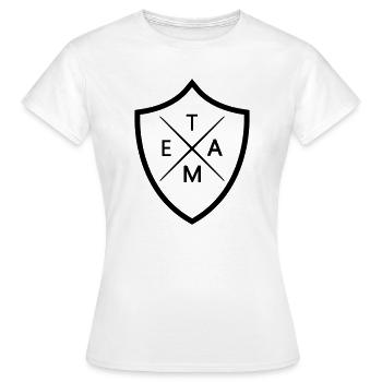 Team Crest - Women's T-Shirt - white - Front - AI Model Female 172 dark (172cm)