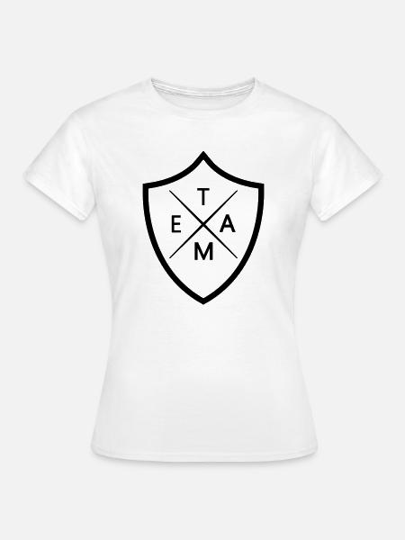 Team Wappen - Frauen T-Shirt - Weiß