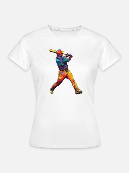 Baseballschlag - Frauen T-Shirt - Weiß