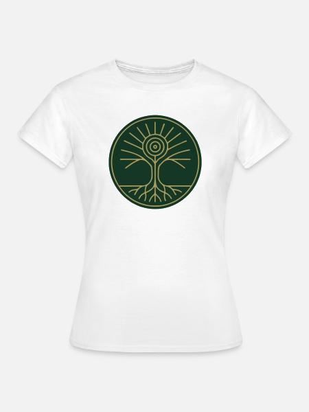 Baum des Lebens – Gaia - Frauen T-Shirt - Weiß