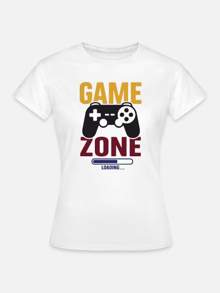 Gamer – Game Zone - Frauen T-Shirt - Weiß
