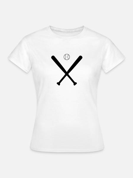 Baseballschläger - Frauen T-Shirt - Weiß