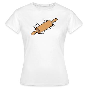 Rouleau à pâtisserie Pâte à pâtisser Cuisson - T-shirt Femme - blanc - Devant - AI Model Female 172 dark (172cm)