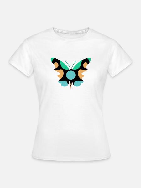 Schmetterlingskunst - Frauen T-Shirt - Weiß