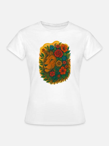 Blüten-Löwenkrone - Frauen T-Shirt - Weiß