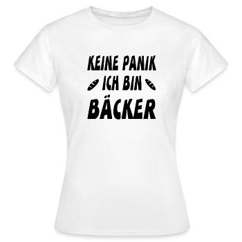 Baker - Women's T-Shirt - white - Front - AI Model Female 172 dark (172cm)