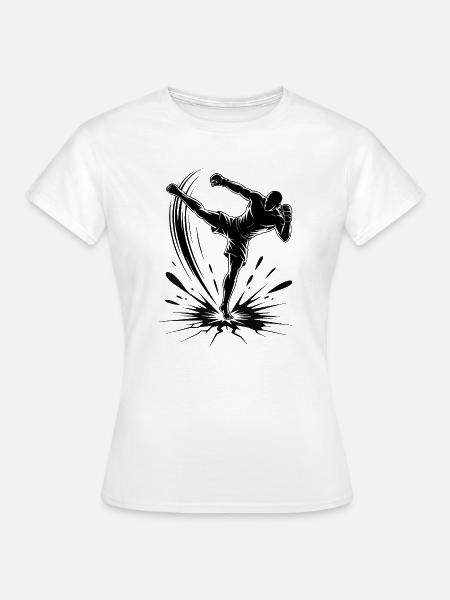 High Kick MMA - Frauen T-Shirt - Weiß