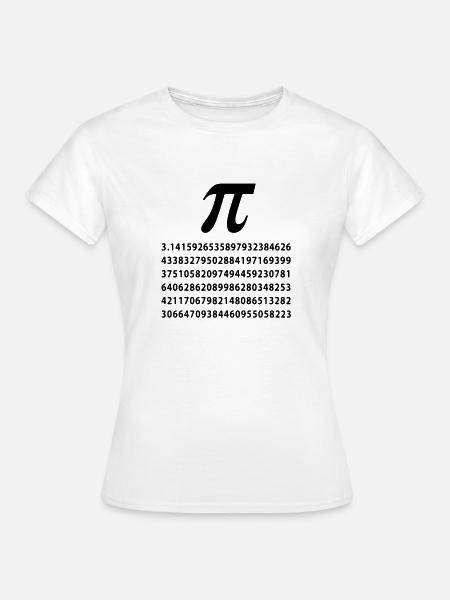 Pi - Frauen T-Shirt - Weiß