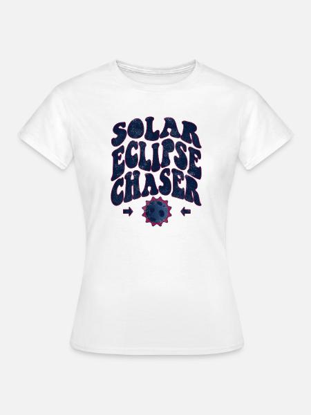 Solar eclipse chaser - Frauen T-Shirt - Weiß