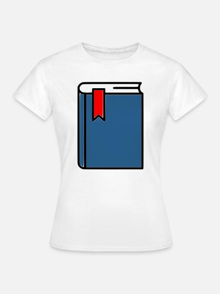 Dickes Buch Bibel Notizbuch - Frauen T-Shirt - Weiß