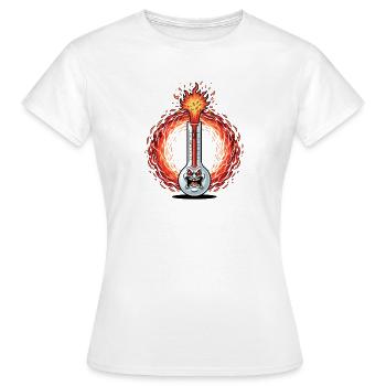 Tube à essai Fantôme de Flamme - T-shirt Femme - blanc - Devant - AI Model Female 172 dark (172cm)