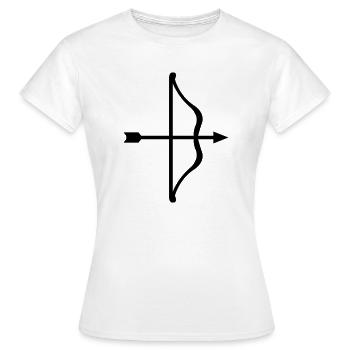 Arc et flèches - T-shirt Femme - blanc - Devant - AI Model Female 172 dark (172cm)