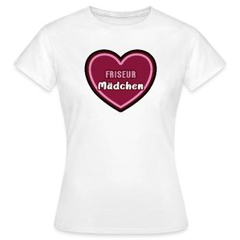 Hairdresser Hairdresser Girl Child Trainee Trainee - Women's T-Shirt - white - Front - AI Model Female 172 dark (172cm)