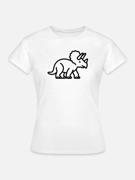 Triceratops - Frauen T-Shirt - Weiß
