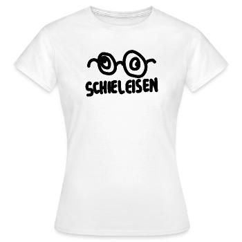 Glasses Squint Saying - Women's T-Shirt - white - Front - AI Model Female 172 dark (172cm)