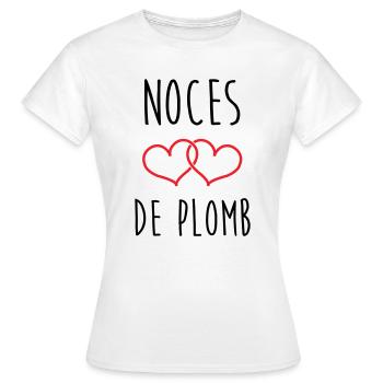 Lead Wedding 14 Jahre Ehe - Frauen T-Shirt - Weiß - Vorne - AI Model Female 172 dark (172cm)