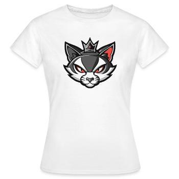 Couronne tête de chat - T-shirt Femme - blanc - Devant - AI Model Female 172 dark (172cm)
