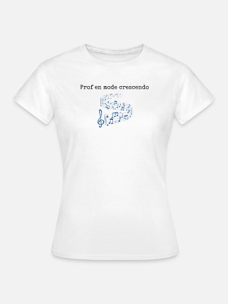 Musikhumor-T-Shirt - Frauen T-Shirt - Weiß