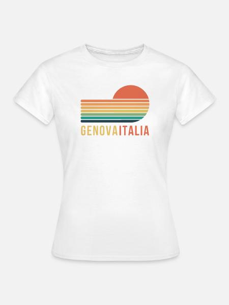 Genua, Italien - Frauen T-Shirt - Weiß