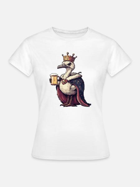 Strauß Bier König - Frauen T-Shirt - Weiß