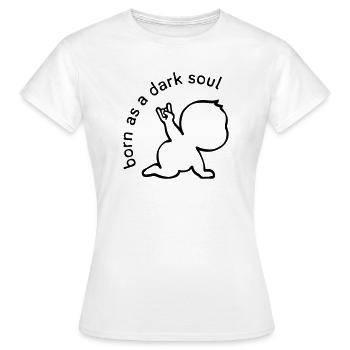 Né en âme sombre - T-shirt Femme - blanc - Devant - AI Model Female 172 dark (172cm)