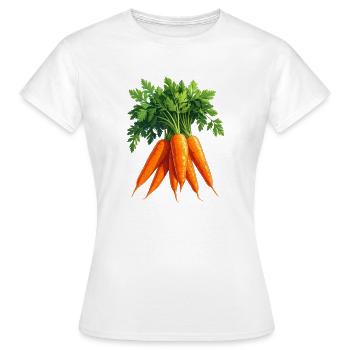 Carottes / Carottes - T-shirt Femme - blanc - Devant - AI Model Female 172 dark (172cm)