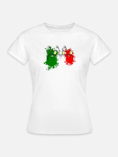 Scooter Italienfarben - Frauen T-Shirt - Weiß