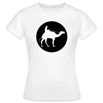 Promenade à chameaux - T-shirt Femme - blanc - Devant - AI Model Female 172 dark (172cm)