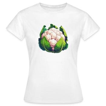 chou-fleur - T-shirt Femme - blanc - Devant - AI Model Female 172 dark (172cm)