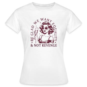 Déclaration des droits des femmes féministe Design vintage - T-shirt Femme - blanc - Devant - AI Model Female 172 dark (172cm)