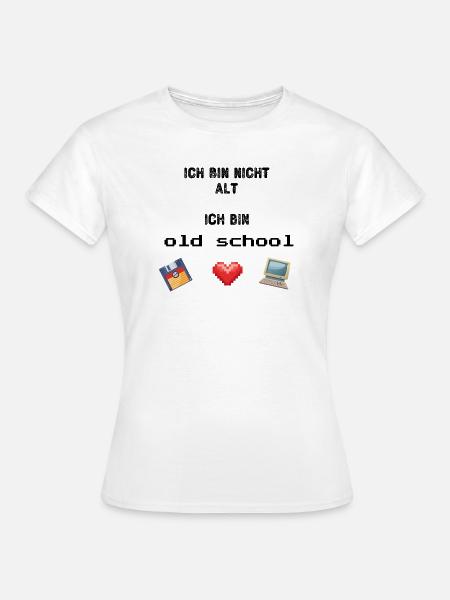Old School - Frauen T-Shirt - Weiß