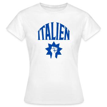 Italy - Women's T-Shirt - white - Front - AI Model Female 172 dark (172cm)
