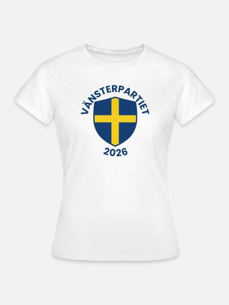 Emblem der Linken Partei 2026 - Frauen T-Shirt - Weiß