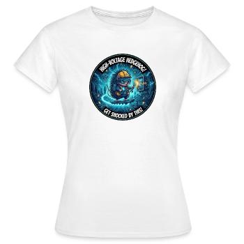 Hérisson haute tension : conception des chocs électriques - T-shirt Femme - blanc - Devant - AI Model Female 172 dark (172cm)
