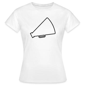 Pom-pom girl du mégaphone - T-shirt Femme - blanc - Devant - AI Model Female 172 dark (172cm)