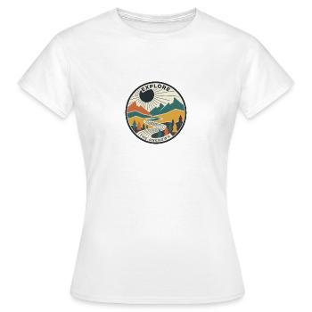 Expedition ins Unbekannte - Frauen T-Shirt - Weiß - Vorne - AI Model Female 172 dark (172cm)