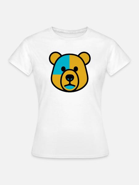 Niedlicher Bär - Frauen T-Shirt - Weiß